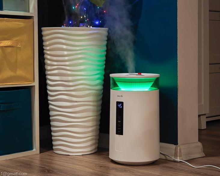 7 литров, подача горячего пара и управление с Алисы. Обзор ультразвукового увлажнителя Deerma DEM